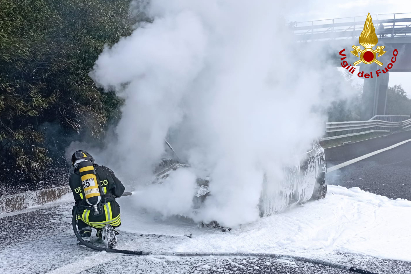 incendio autovettura