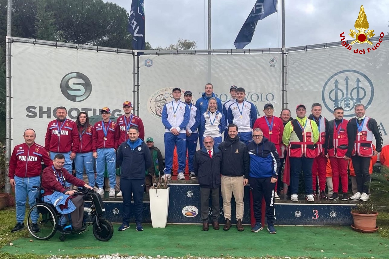 Podio gara a squadre