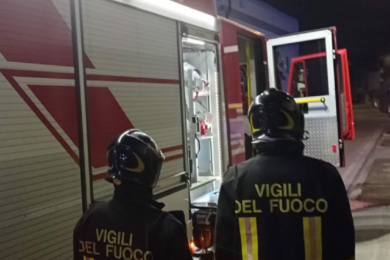 Incendio scantinato Incendio scantinato