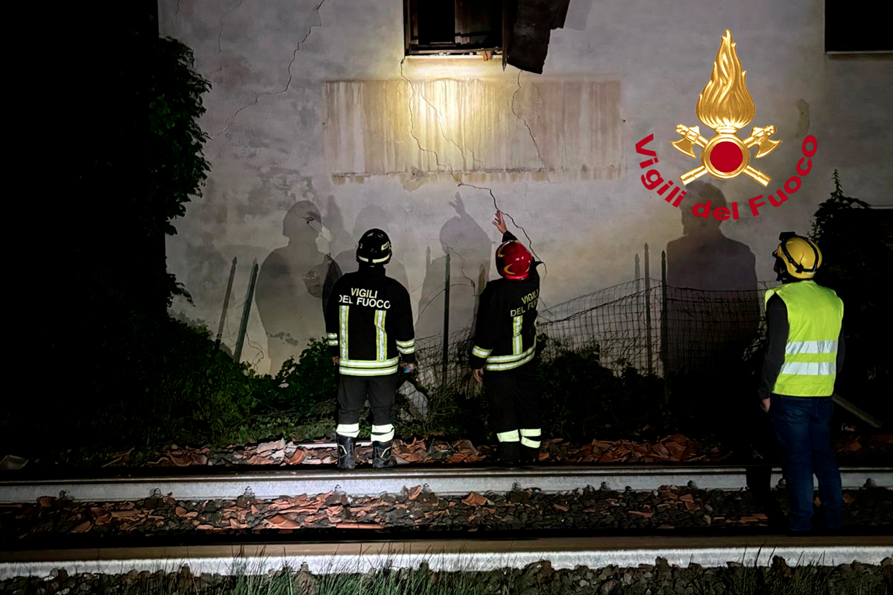 Casa Cantoniera FS esplosione