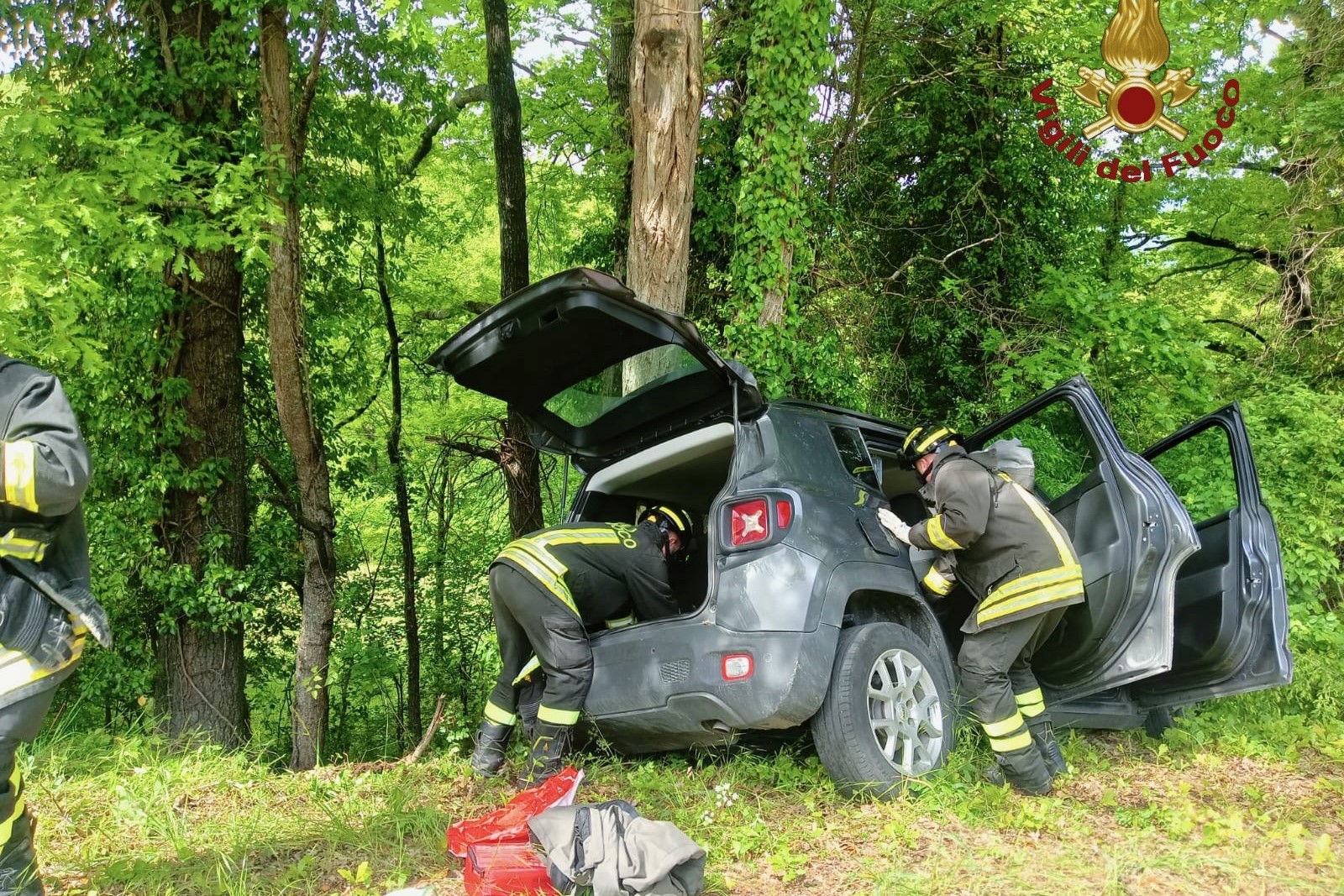 Vigili del fuoco in azione