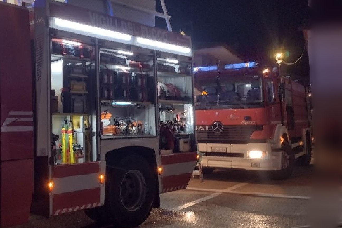 Incendio legnaia Incendio legnaia