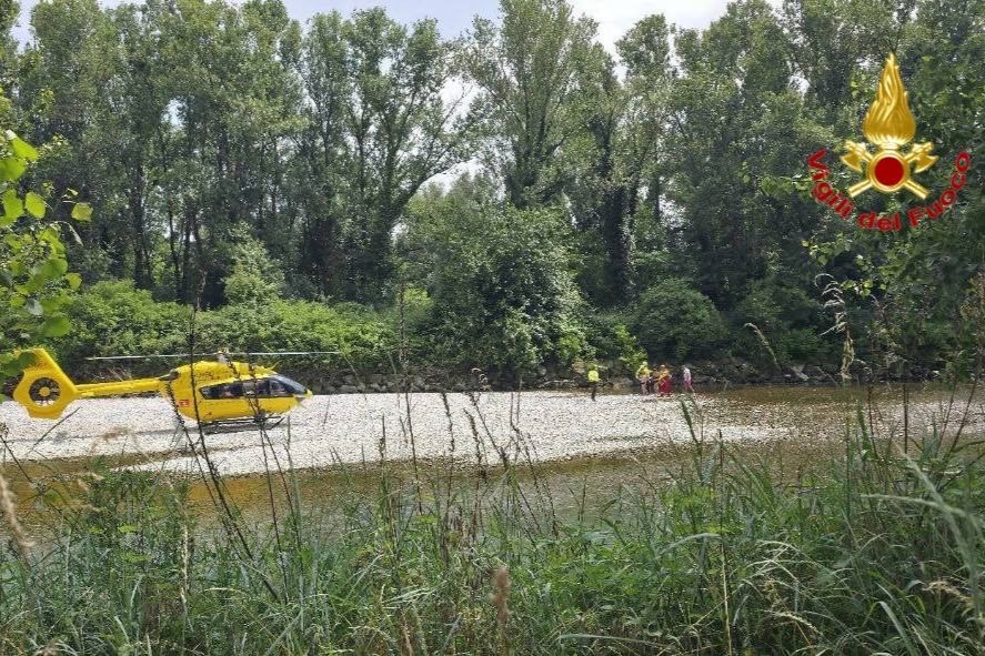 Soccorso sul fiume Oglio