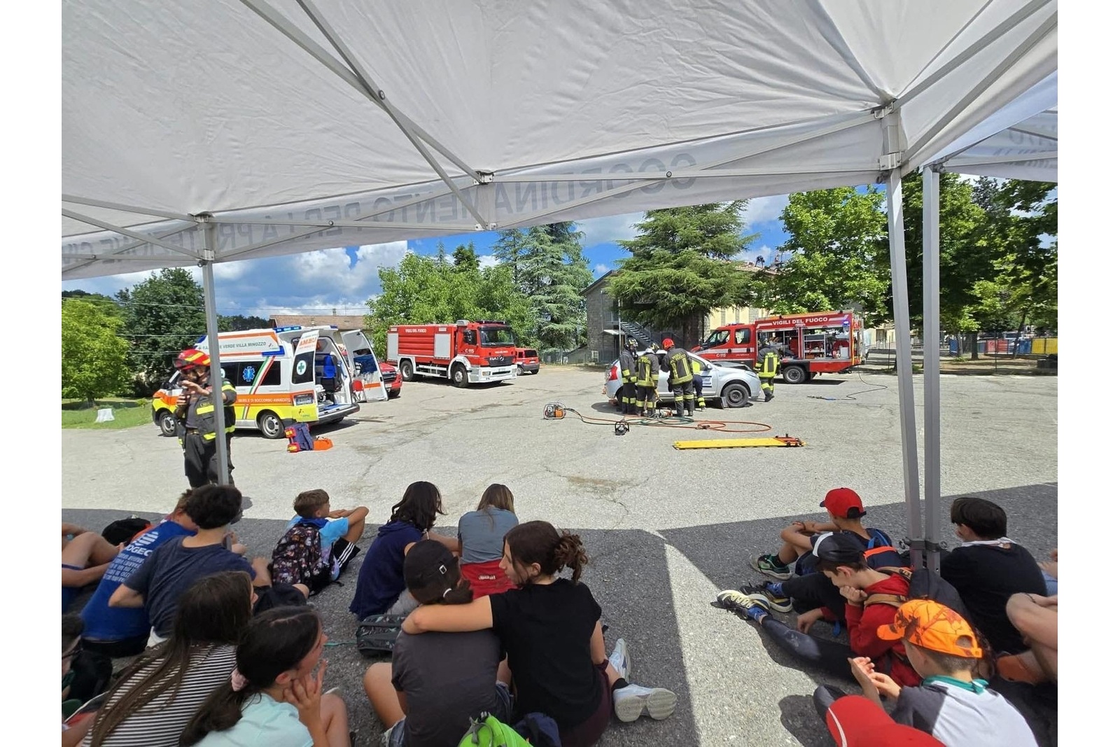 Reggio Emilia, Vigili del Fuoco al Campo estivo della Protezione Civile 1 Reggio Emilia, Vigili del Fuoco al Campo estivo della Protezione Civile 1