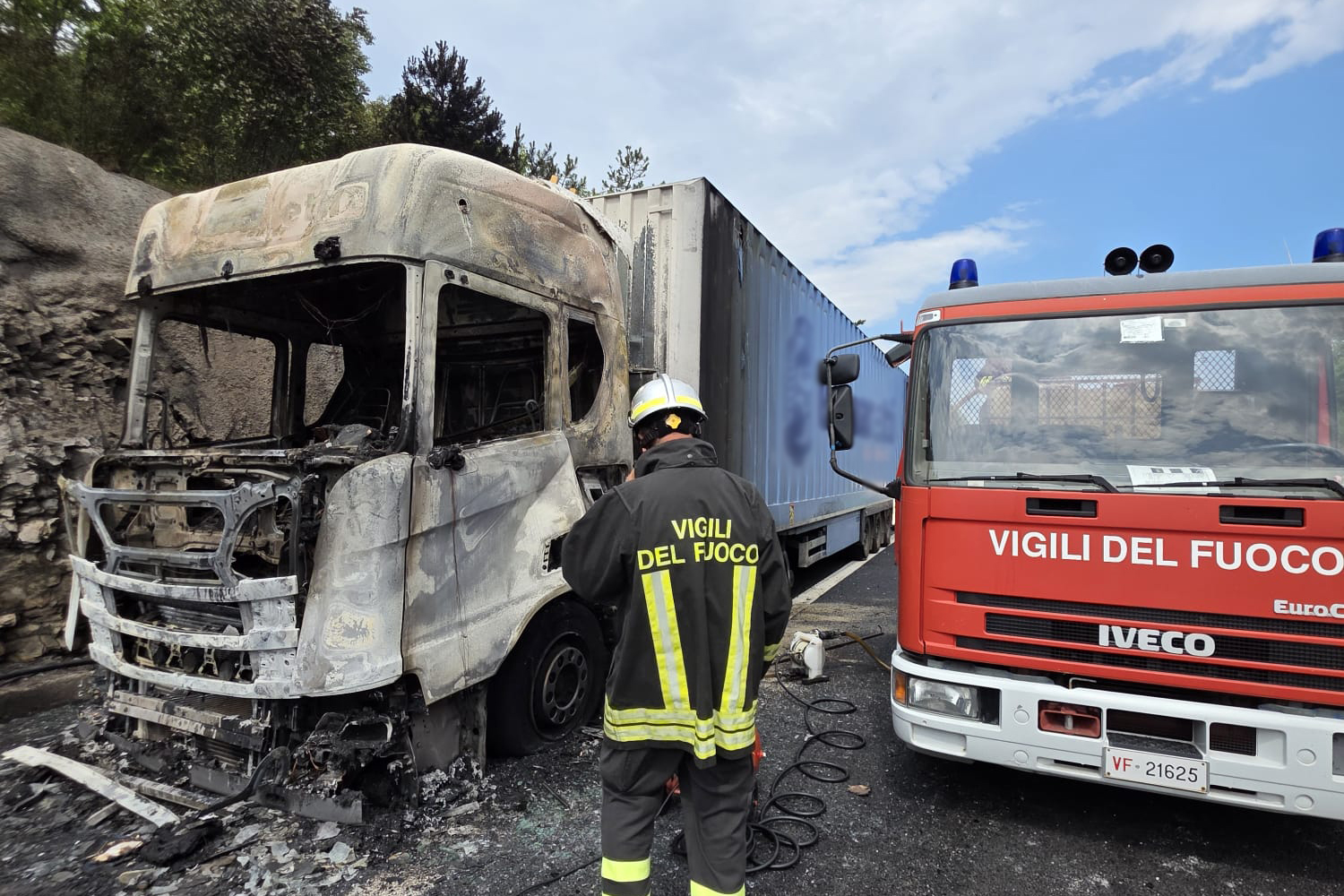 Incendio autoarticolato