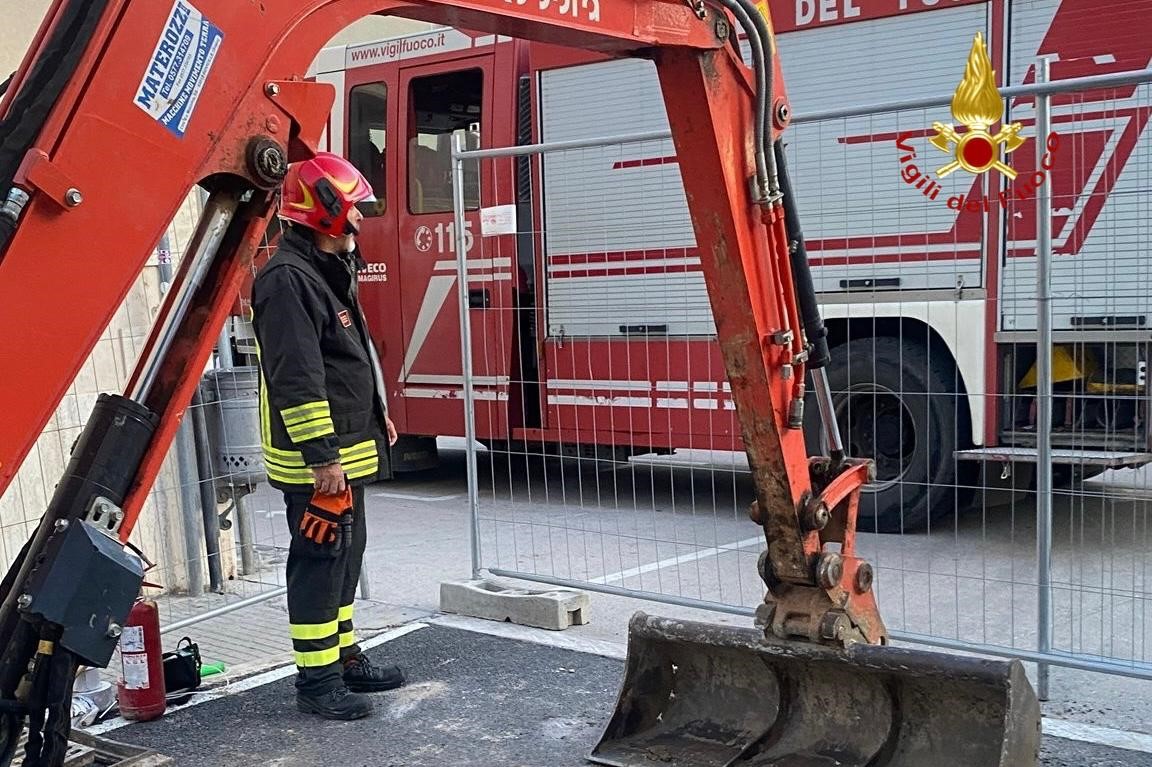 fuga gas da rete di distribuzione cittadina