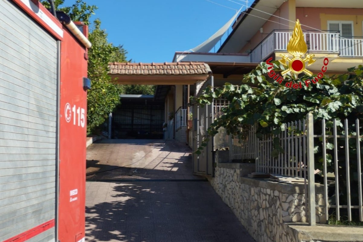 Incendio villetta Incendio villetta