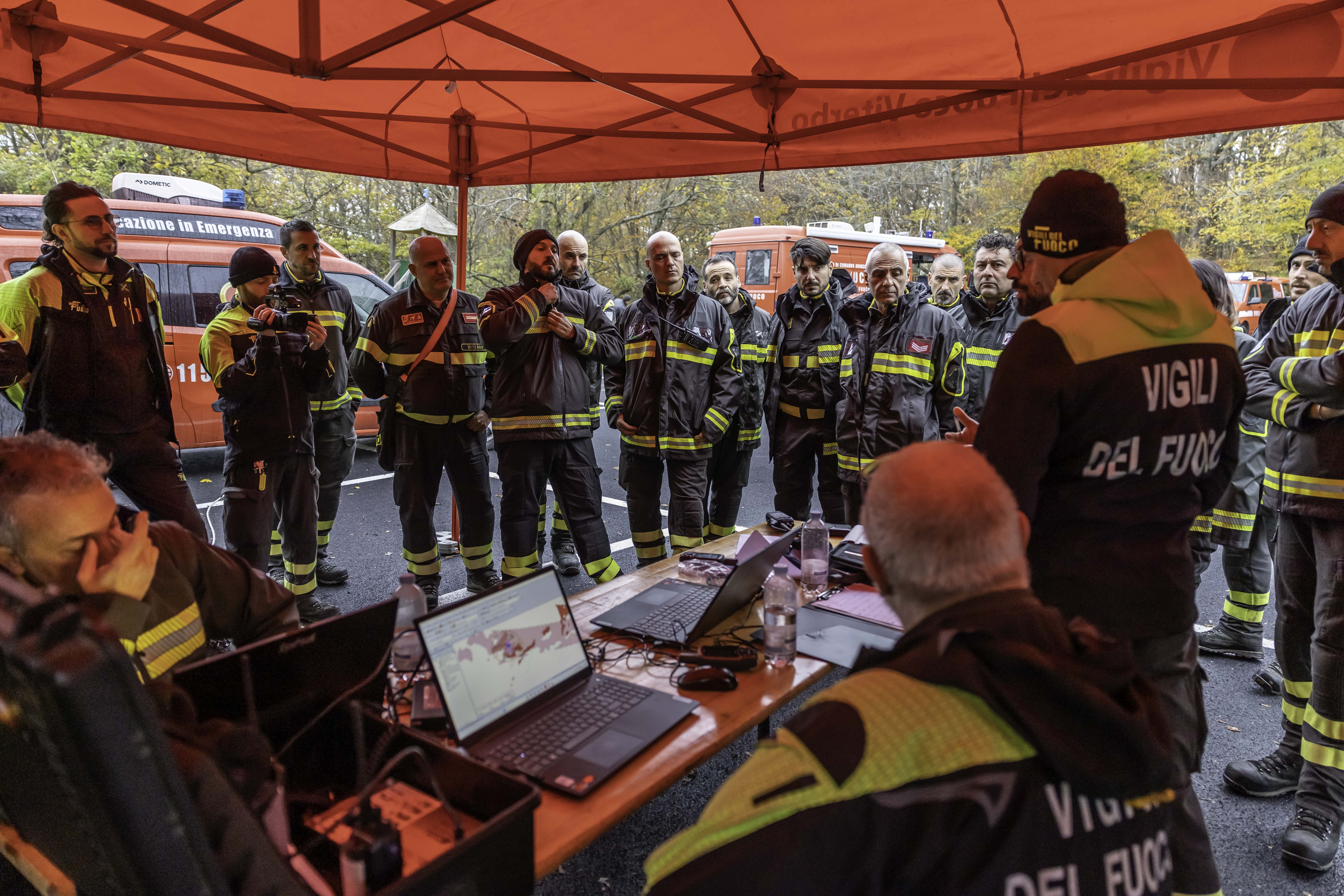 un momento dell'esercitazione