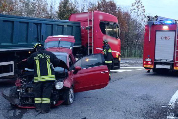 Incidente stradale autovettura GPL