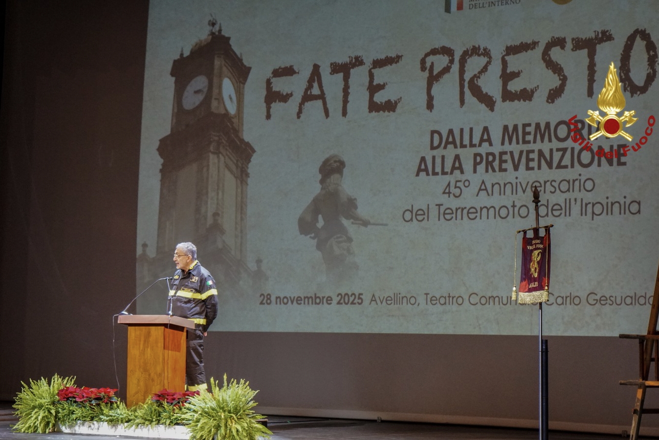 Convegno “Dalla memoria alla prevenzione”. Teatro Comunale Carlo Gesualdo, Avellino.