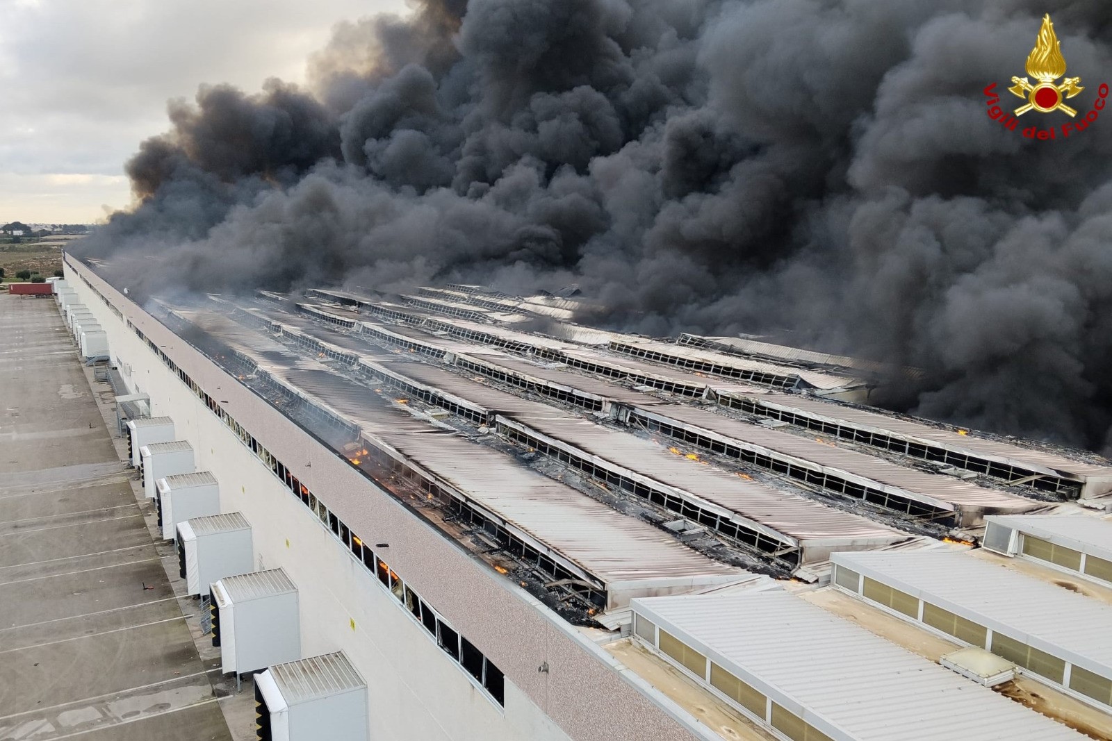 Immagine scattata dall'autoscala 42 metri