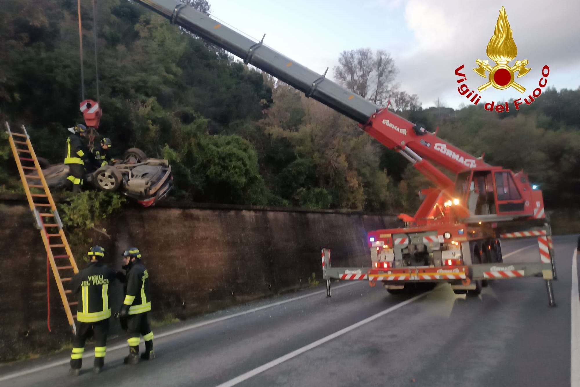 intervento della gru