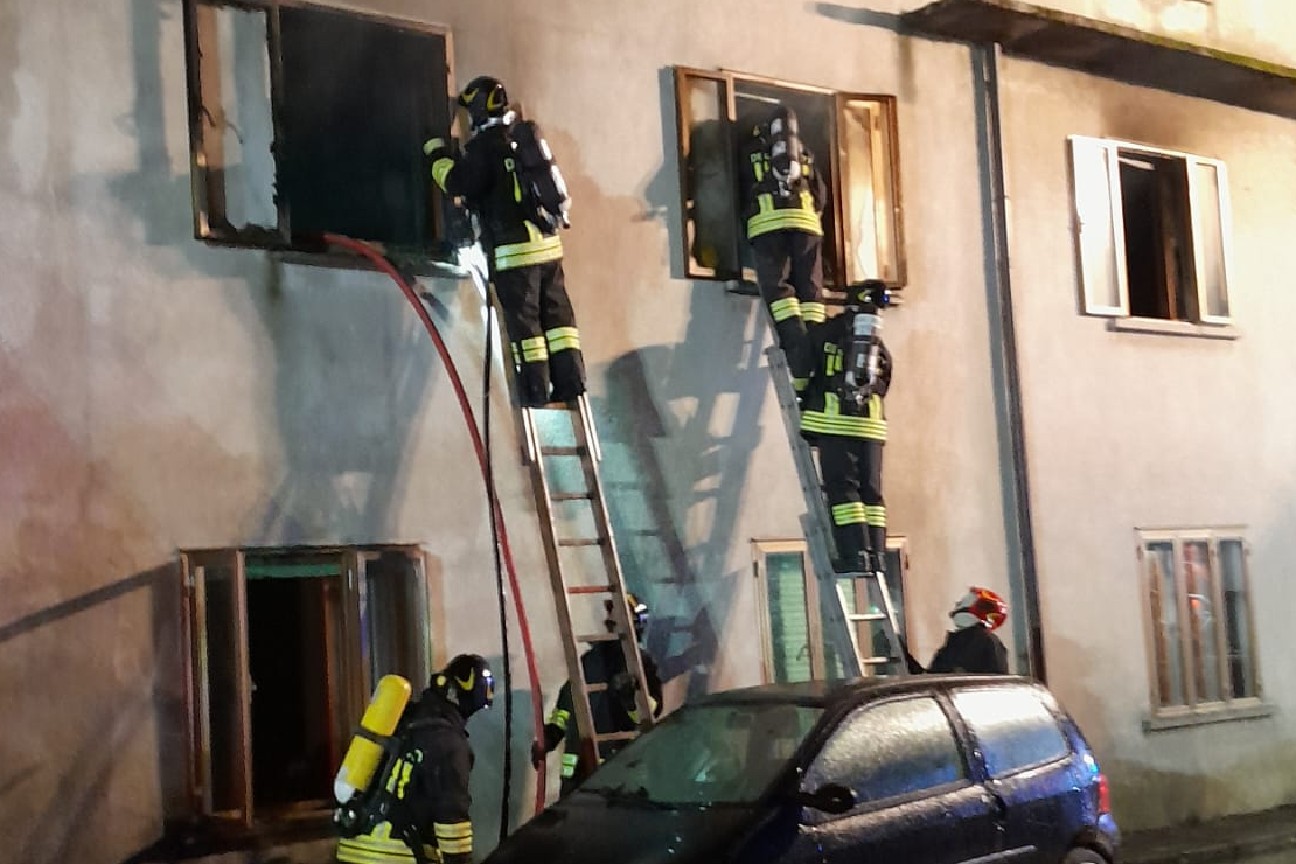 Incendio abitazione e Savogna