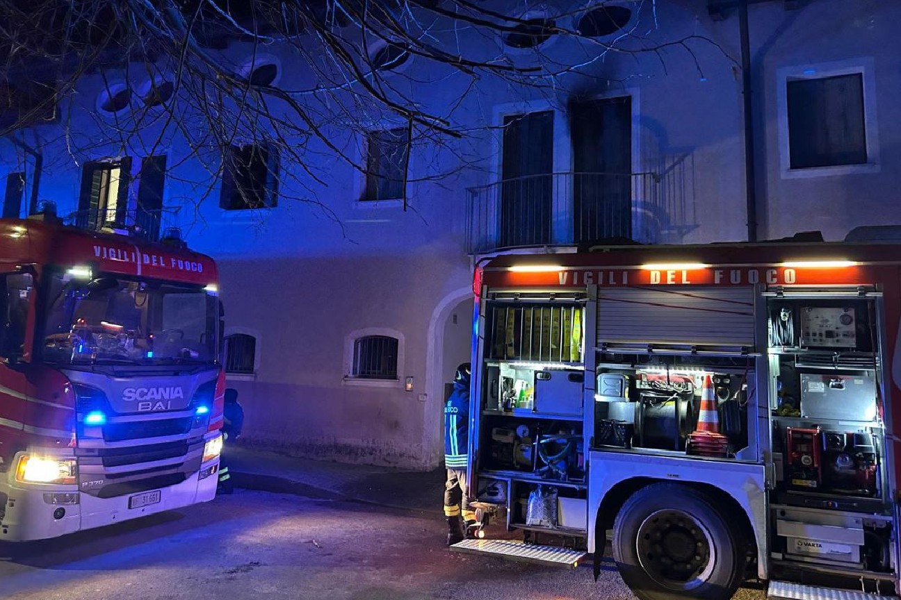 Incendio appartamento