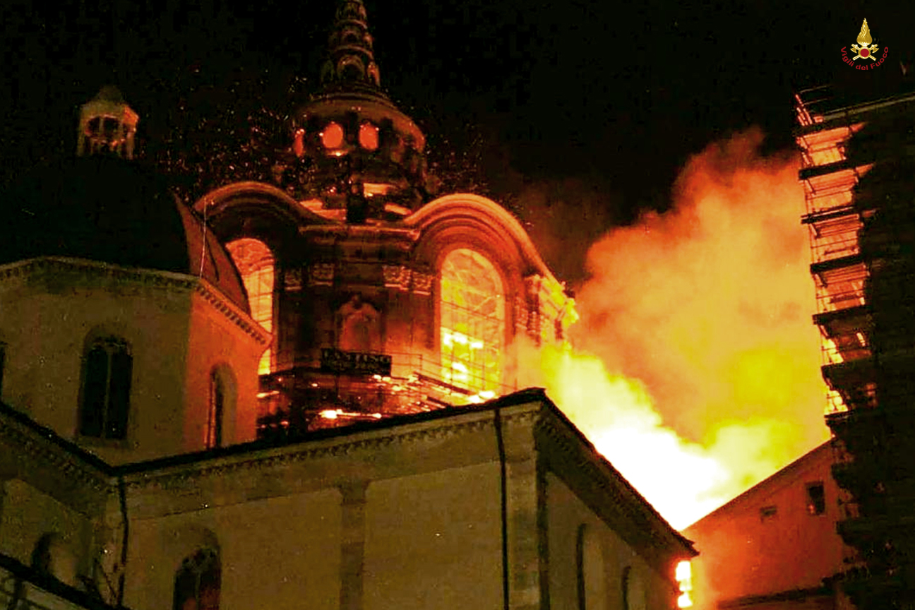 L'incendio della Cappella della Sindone al Palazzo Reale di Torino
