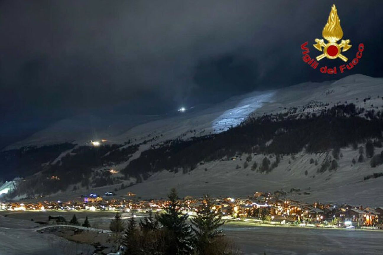 Lo scenario d'intervento del salvataggio dei due sciatori statunitensi