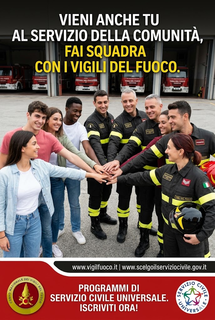 Servizio Civile Universale con i Vigili del Fuoco 2026