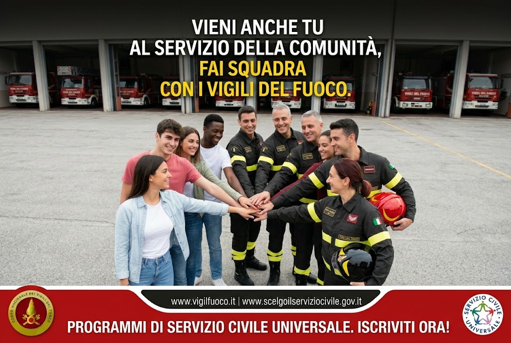 Servizio Civile Universale con i Vigili del Fuoco 2026