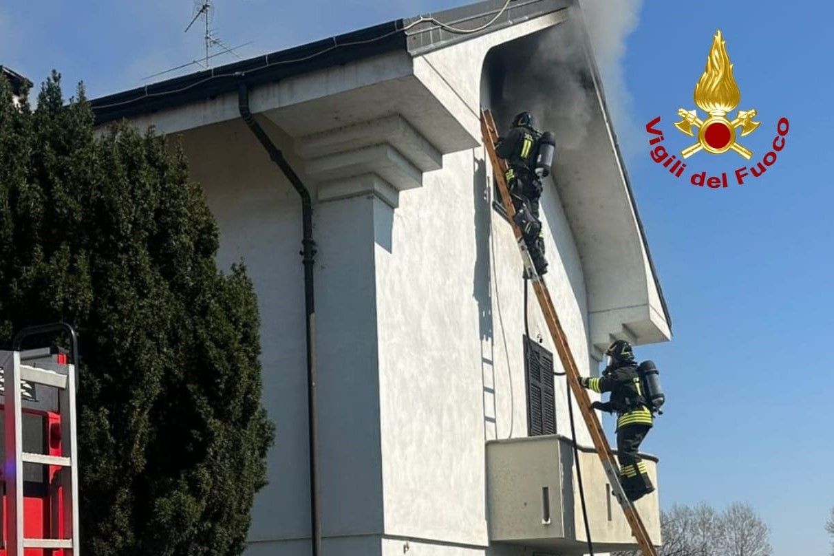 Incendio in abitazione