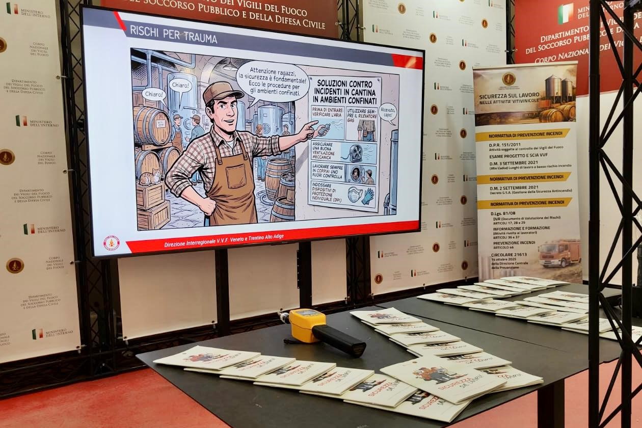 Stand Vigili del Fuoco a Vinitaly