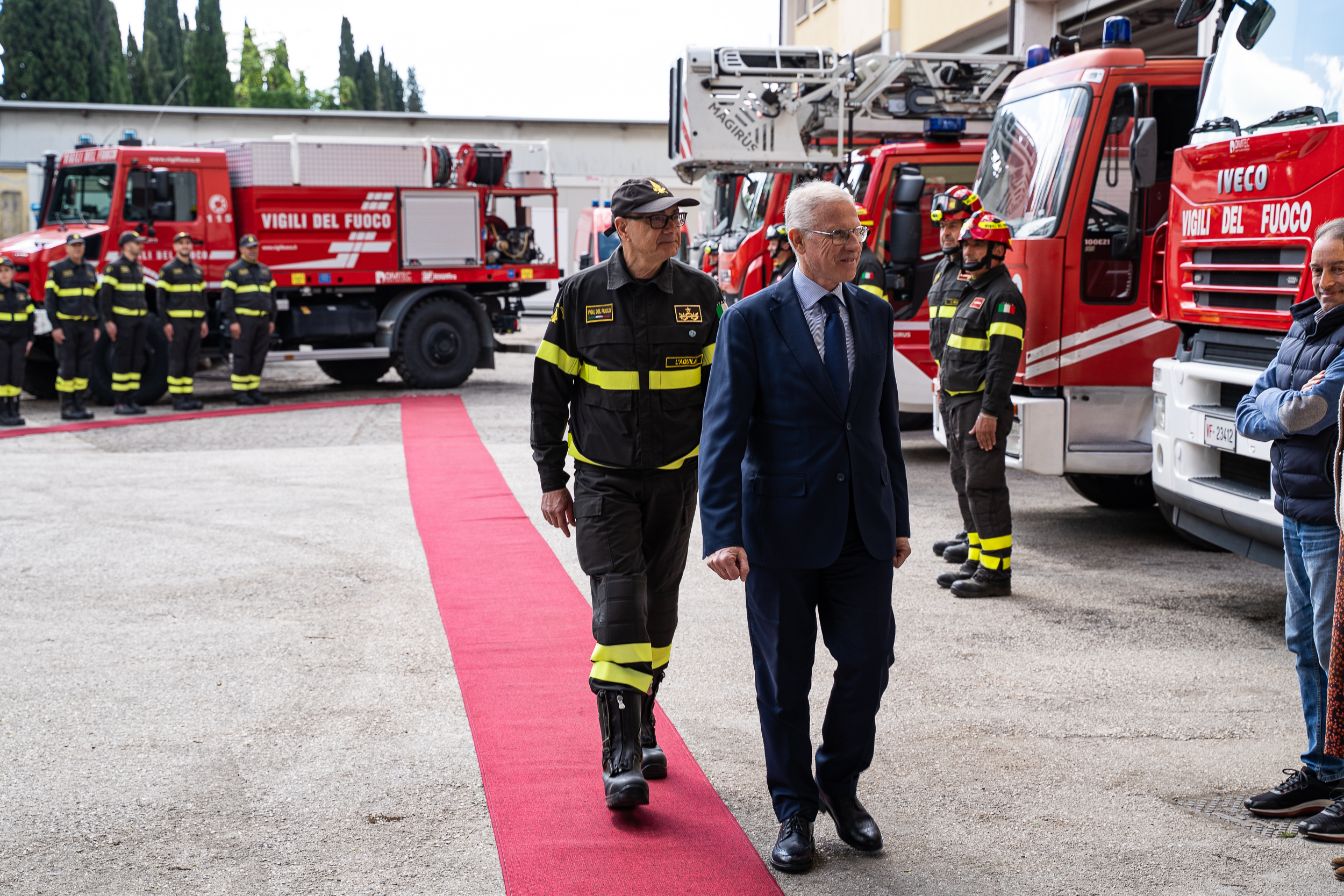 Prefetto in visita al comando VVF L'Aquila