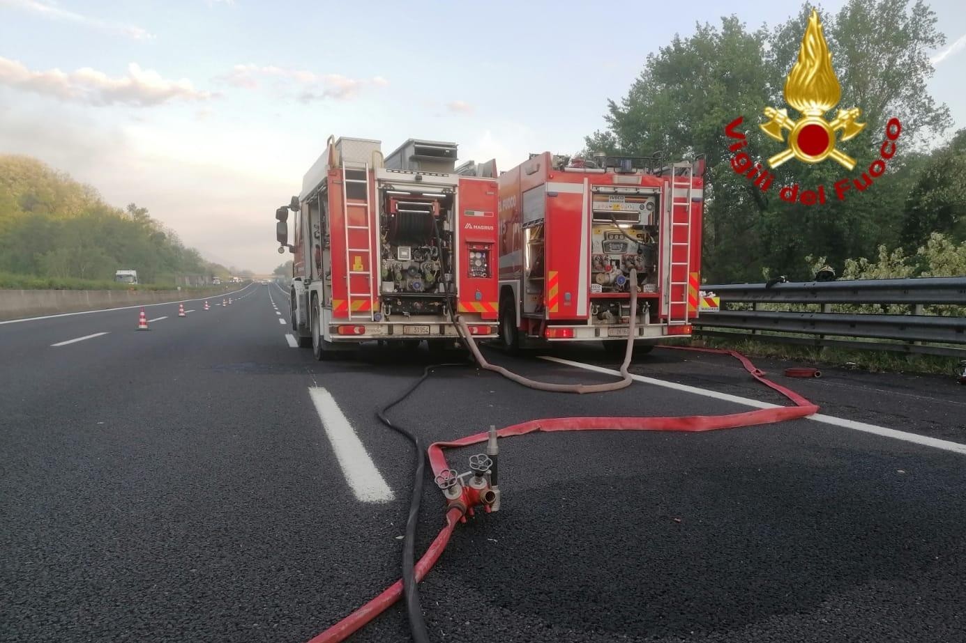 Incendio semirimorchio 2026