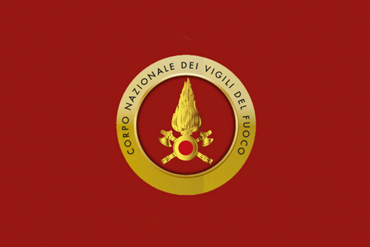 Banner con logo ufficiale Corpo Nazionale dei Vigili del fuoco