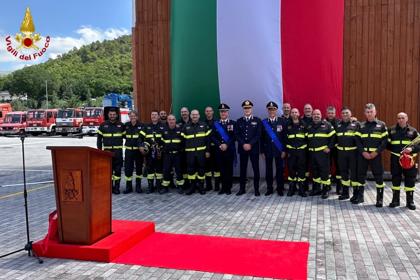 Insediamento del nuovo comandante Primo Dirigente Mirko Canestri
