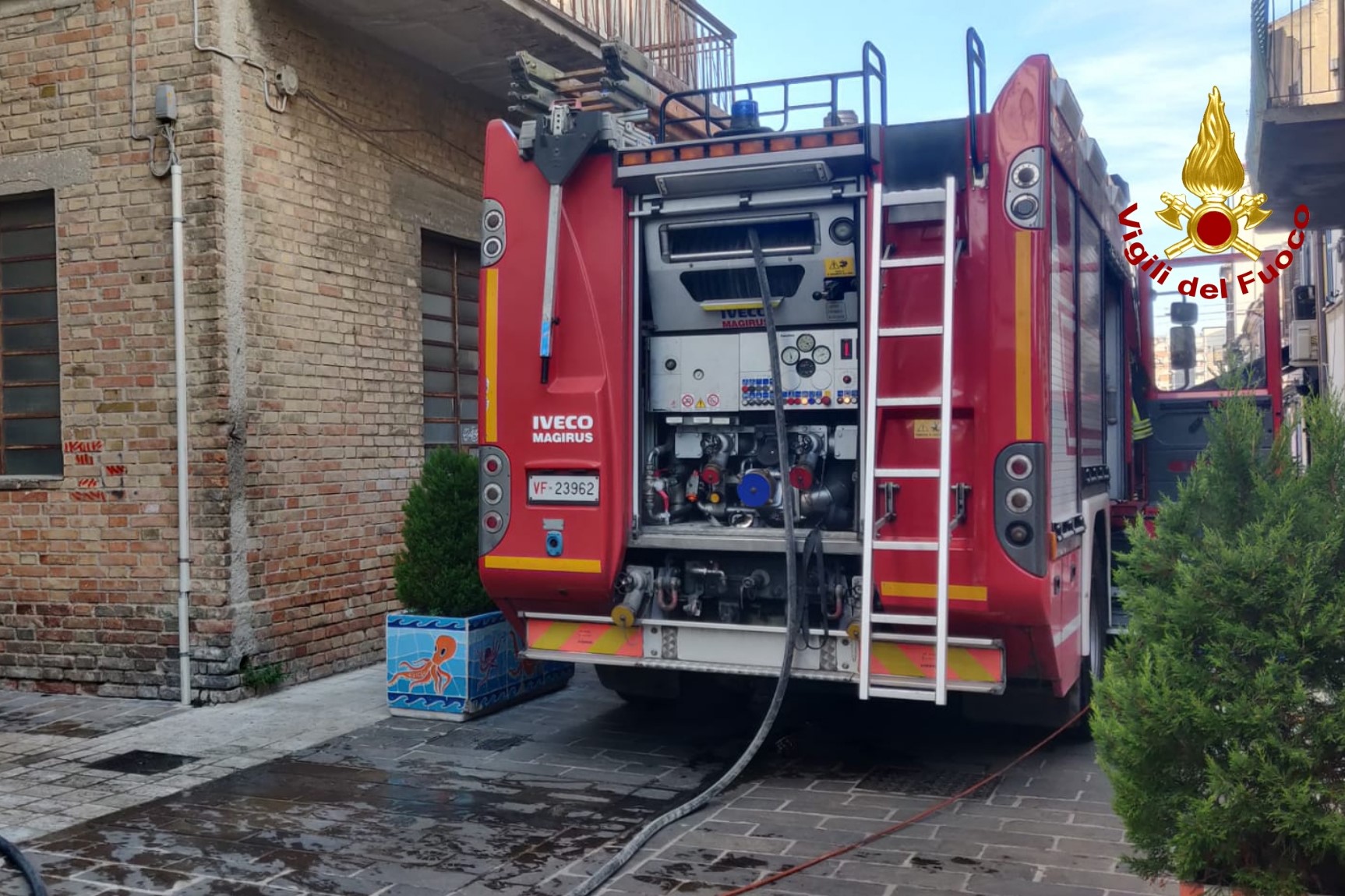 incendio negozio