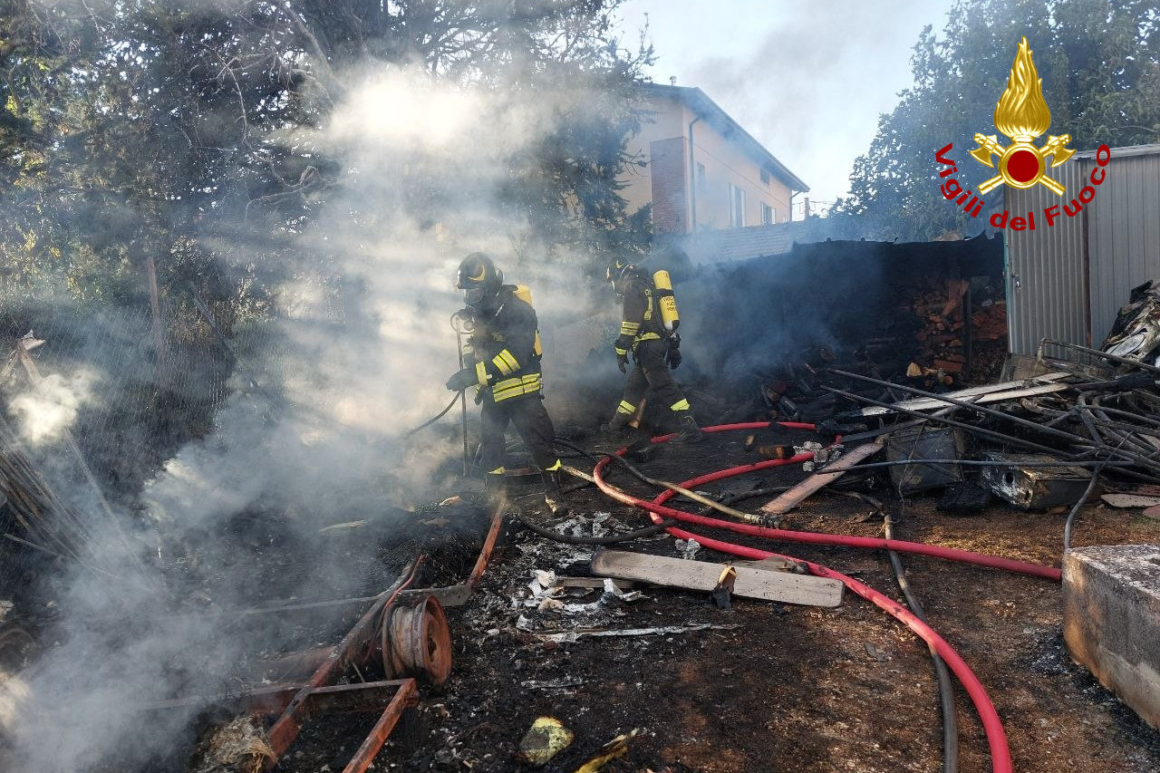 Incendio legnaia