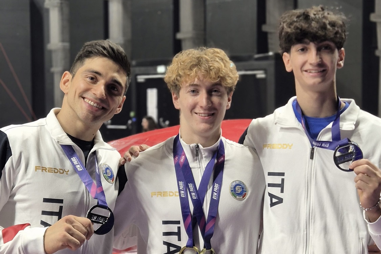 Tommaso Brugnami con nazionale azzurra