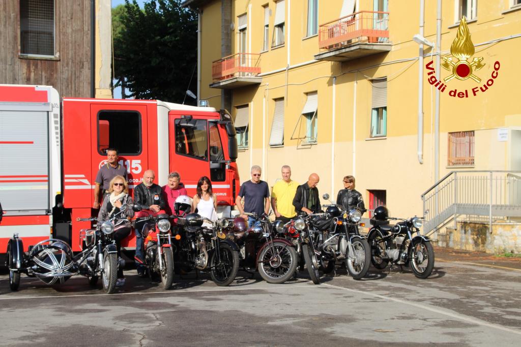 Raduno Moto Lucca 80 anni CNVVF