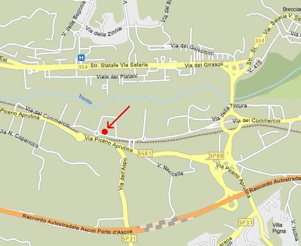 Mappa sede Ascoli Piceno