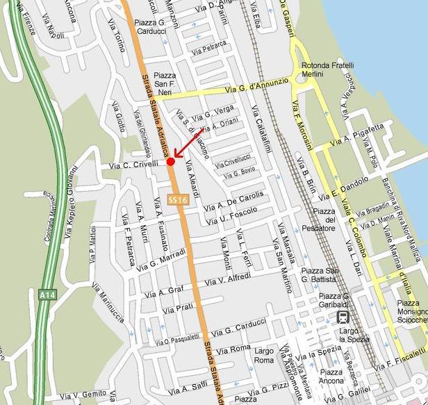 Mappa sede San Benedetto del Tronto