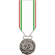 medaglia d'argento al mertio della croce rossa