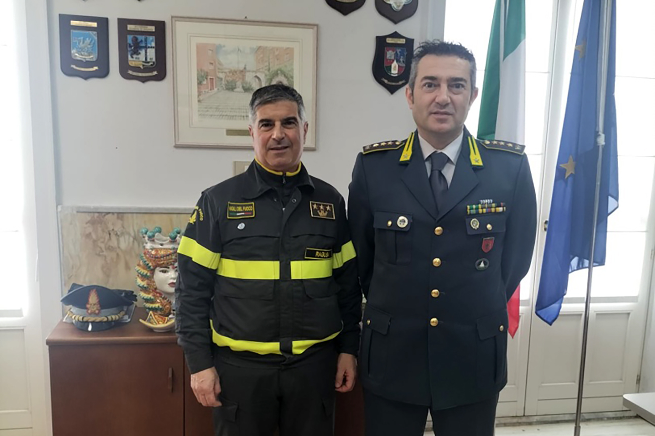 Visita al Comandante della Guardia di Finanza, Col. Walter Mela