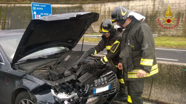 Un'immagine dell'incidente