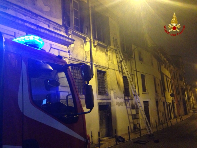 Una fase dell'intervento