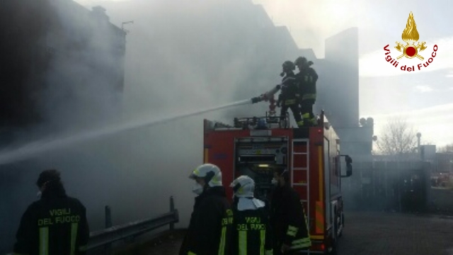 Una fase dell'intervento