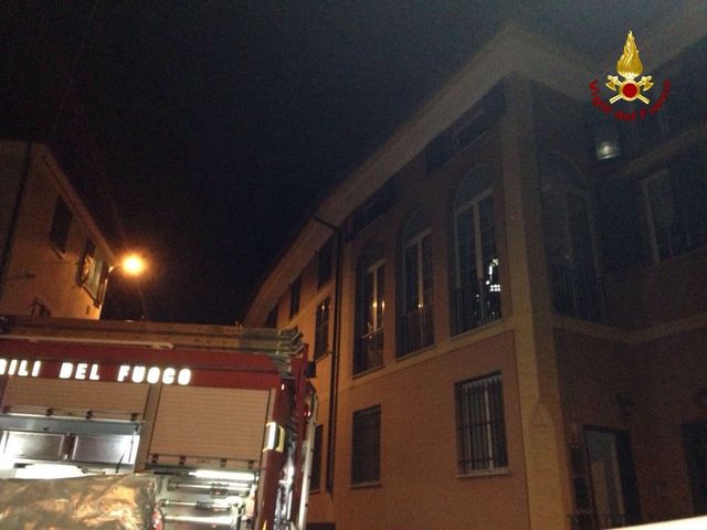 Genova, incendio tetto a Pietralavezzara