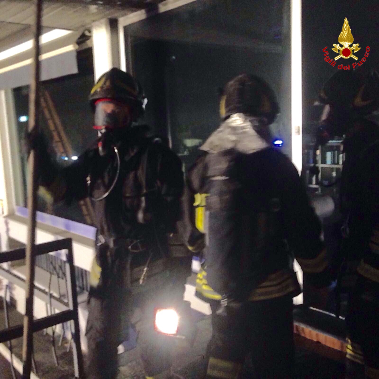 Una fase dell'intervento