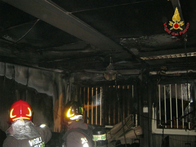 Una fase dell'intervento