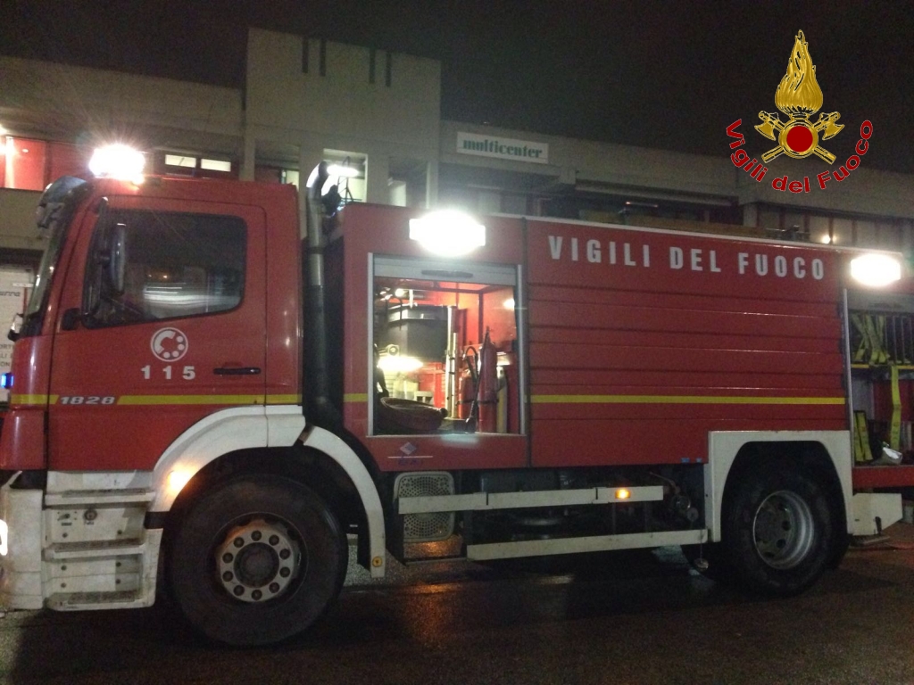 Una fase dell'intervento