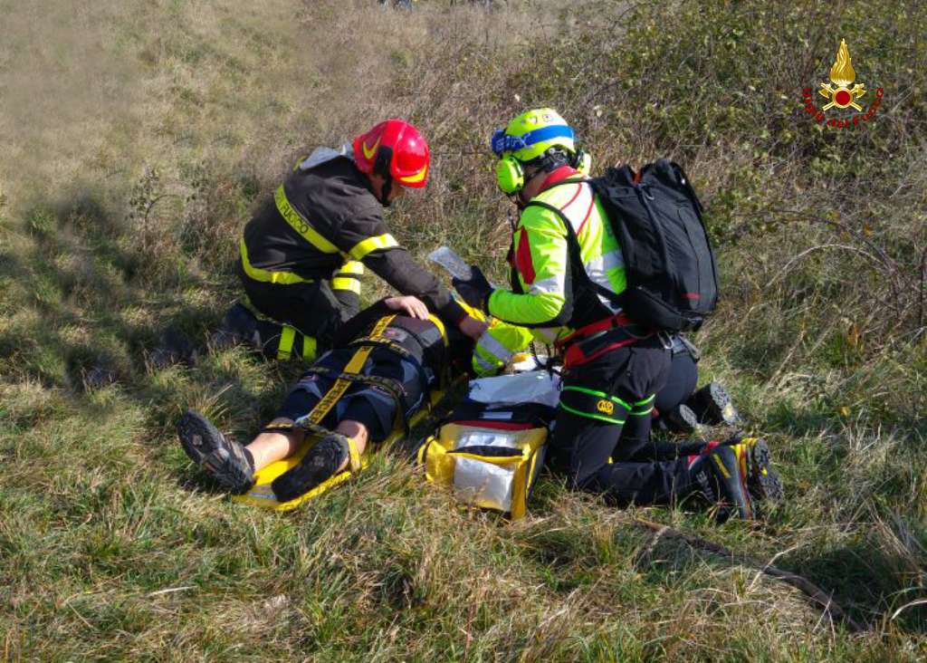 Una fase dei soccorsi