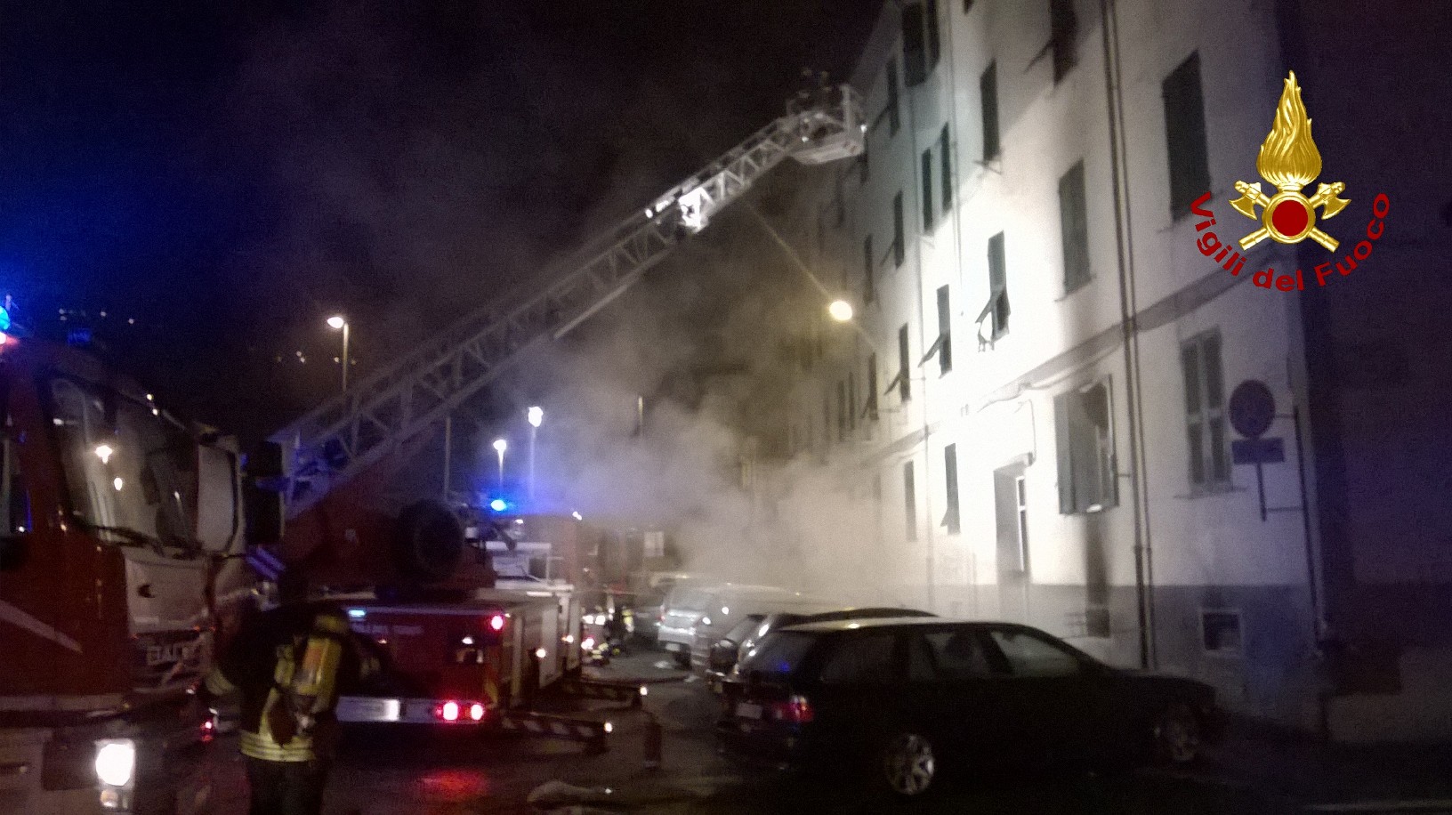 Una fase dell'intervento