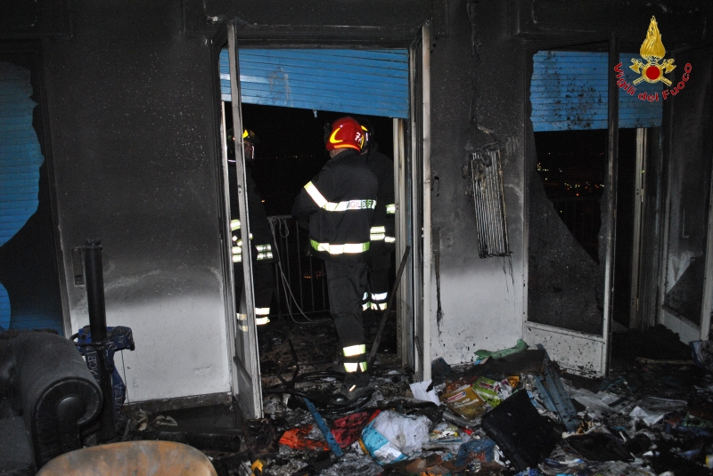 Ragusa, incendio in un appartamento