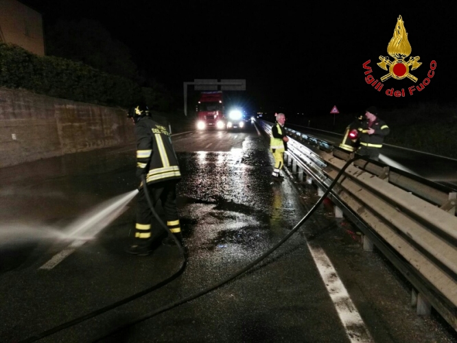 Una fase dell'intervento