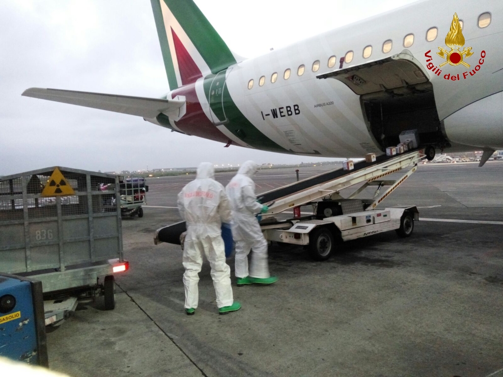 Una fase dell'intervento