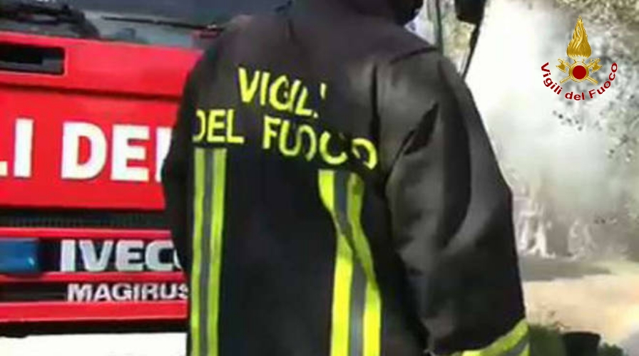 Un'immagine dei soccorritori