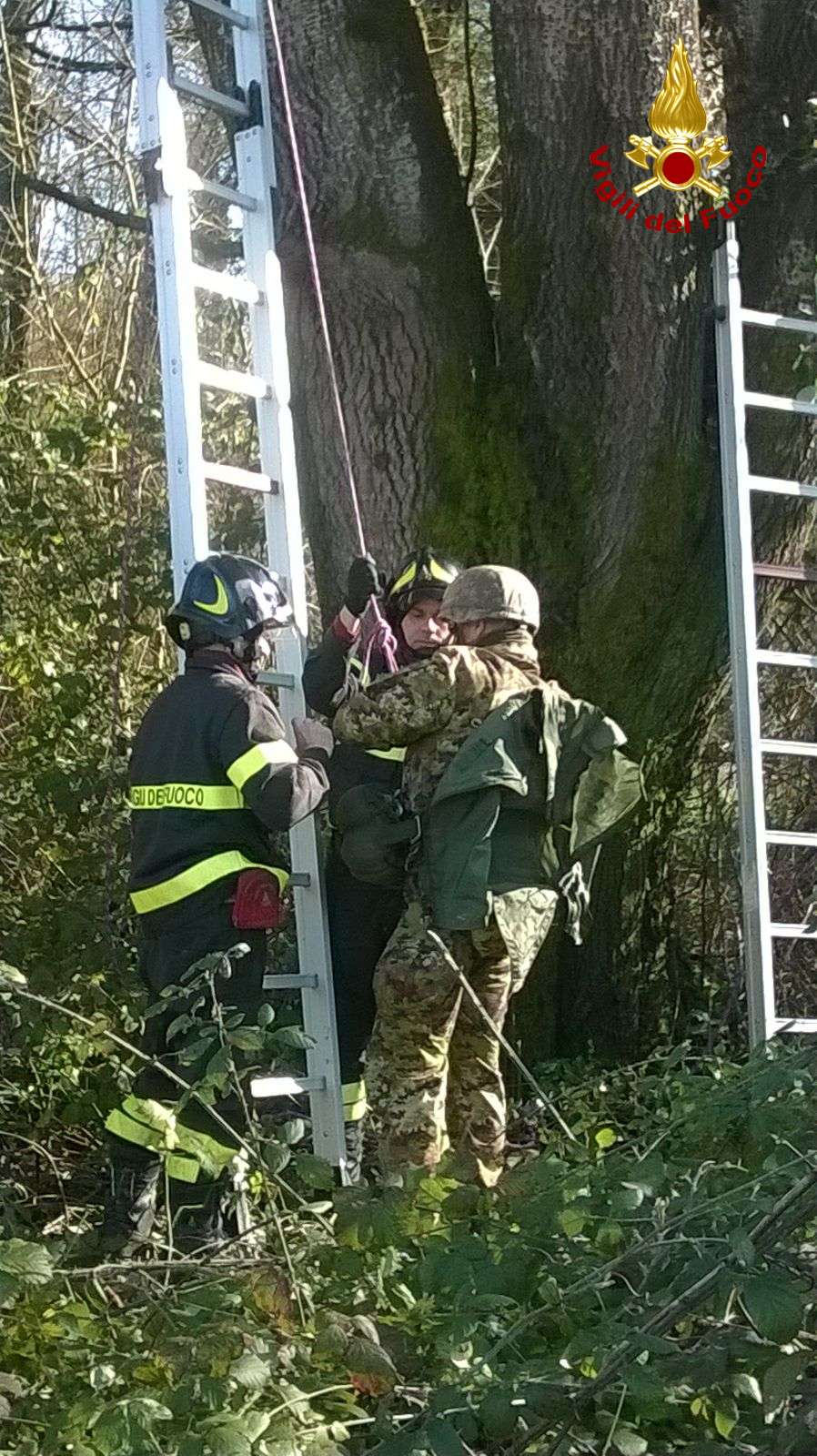 Una fase del recupero